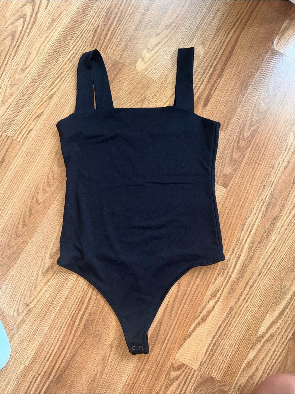 Abercrombie & Fitch Black Square Neck Bodysuit